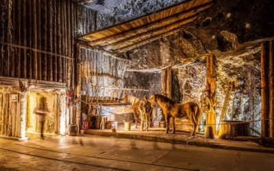 horse and miner in Wieliczka