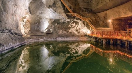 Green lake in Wieliczka
