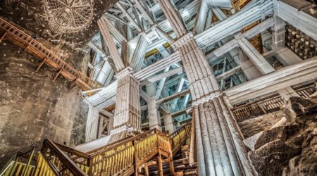 Stairs in Krakow Salt Mines