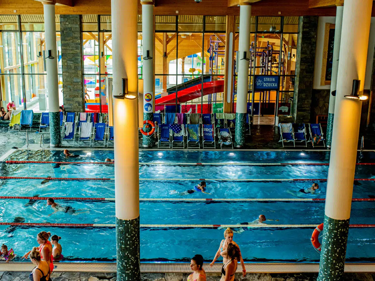 zakopane-thermal-baths-olympic-pool This Olympic pool is available with the Open ticket on your Zakopane thermal baths tour to Chocholow.